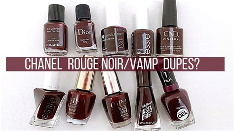 chanel rouge noir dupe nail polish|chanel vamp dupe.